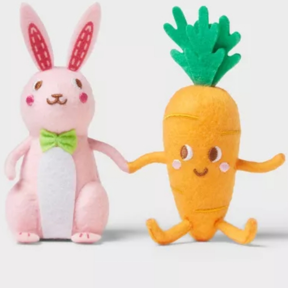 Felt Bunny and Carrot Duo Easter Figurine - Spritz™ 2025